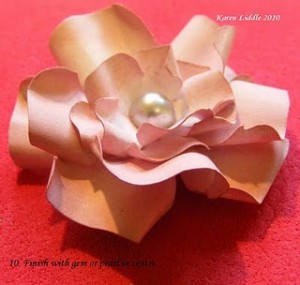 scrapbook flower tutorial